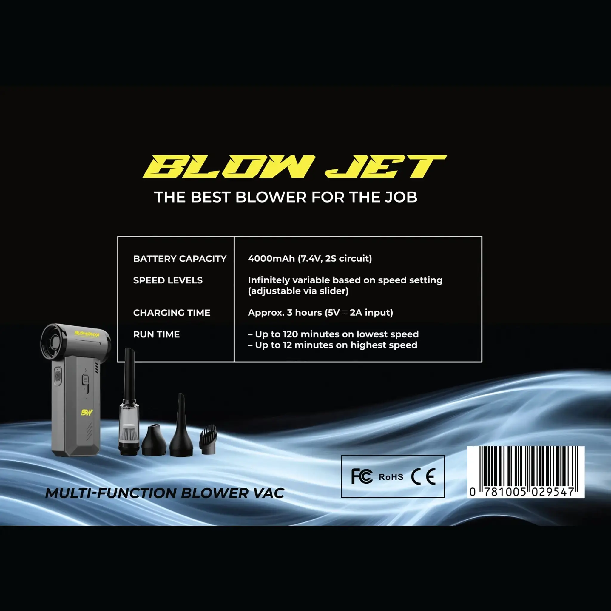 Bushwakka Blow Jet – Portable Handheld Blower and Vacuum Cleaner - Image 9