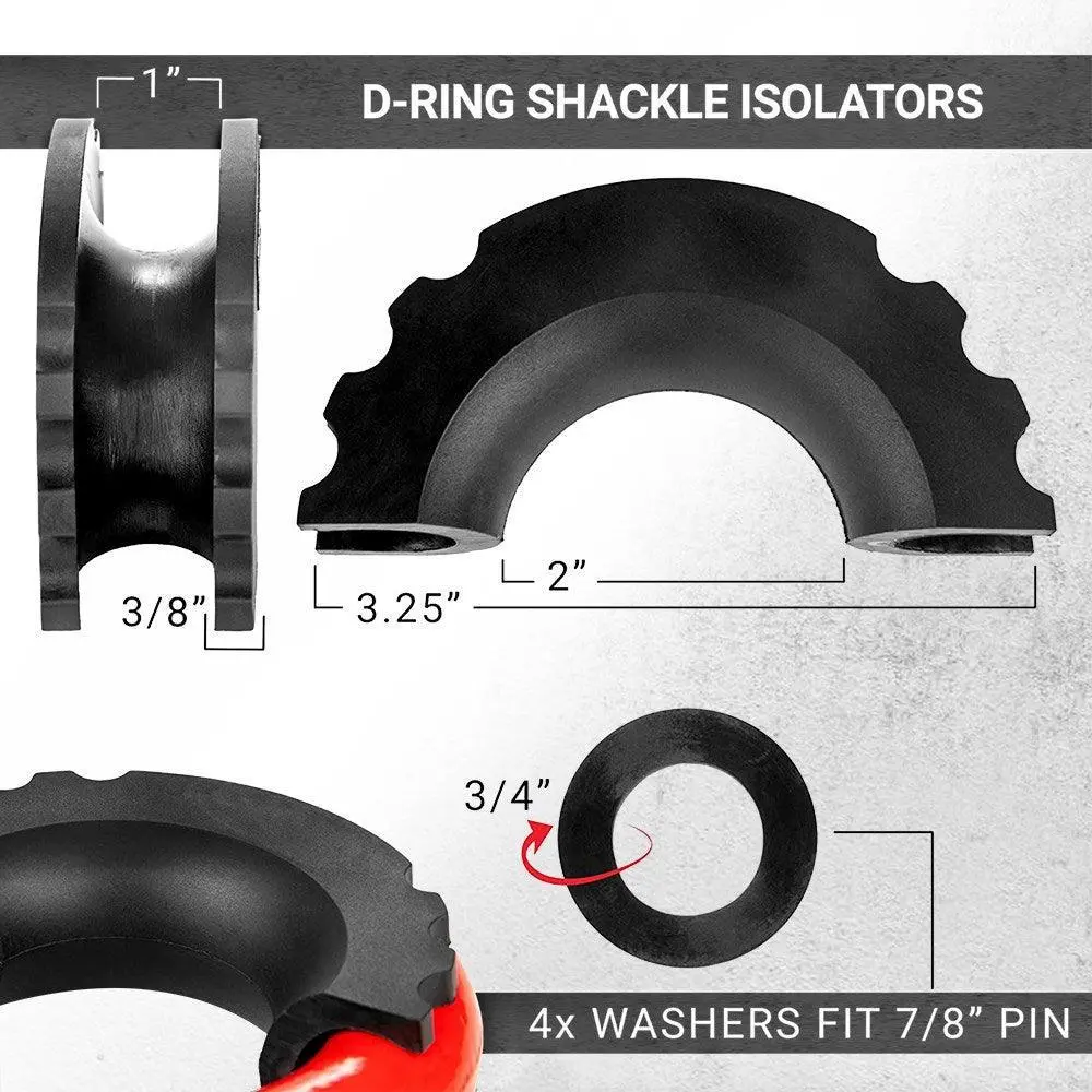CAOS 2pcs Shackle Protector and 4 Isolators - Image 2