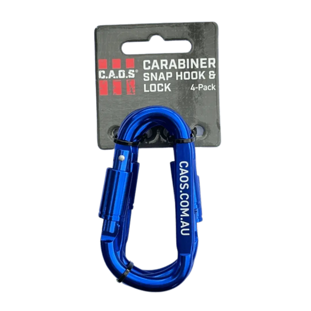 CAOS 4Pk Carabiner Snap Hook & Lock - Image 10