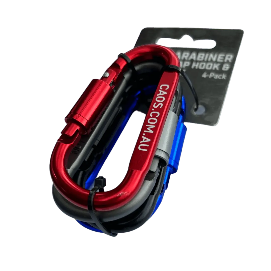 CAOS 4Pk Carabiner Snap Hook & Lock - Image 11