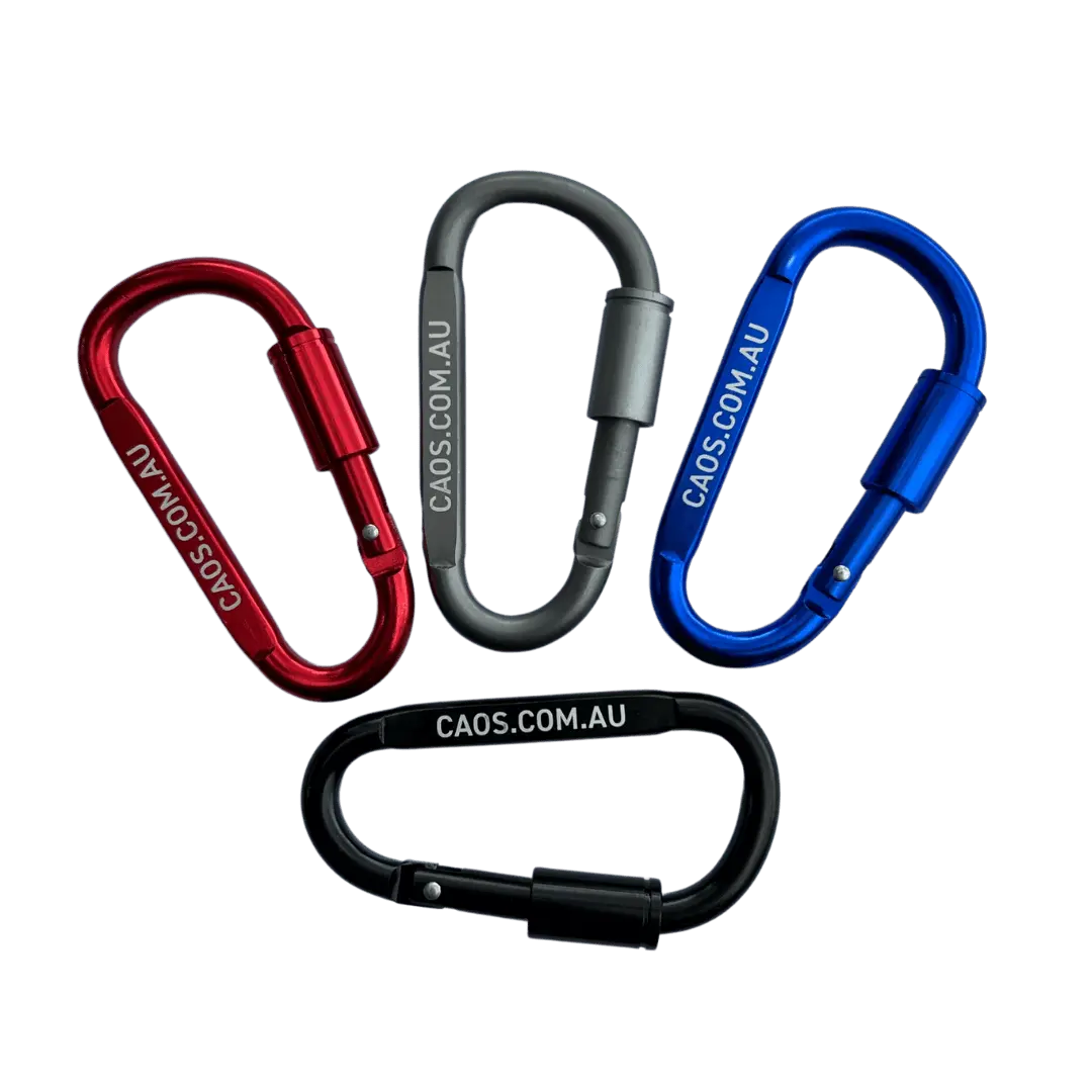CAOS 4Pk Carabiner Snap Hook & Lock - Image 4