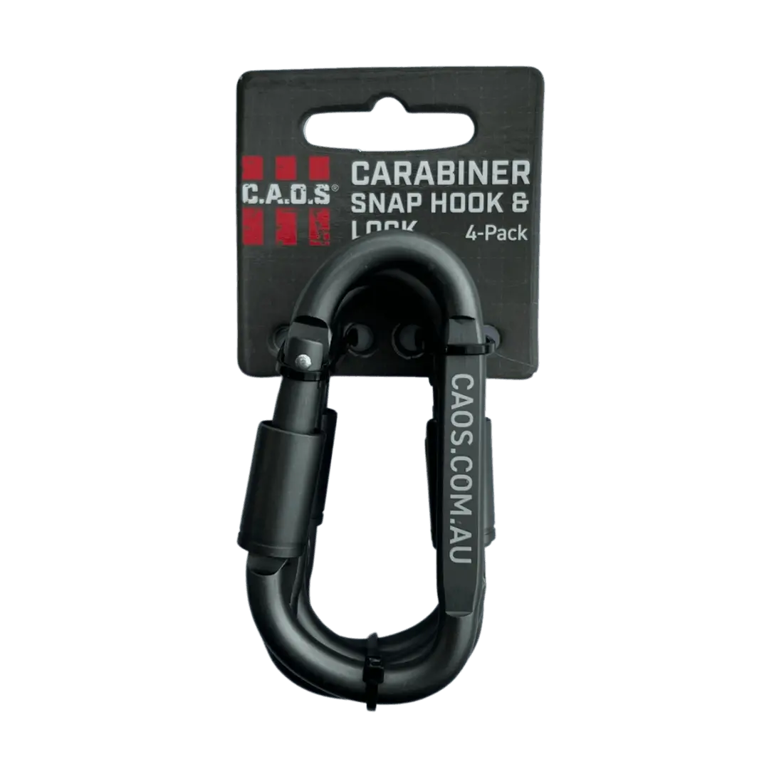 CAOS 4Pk Carabiner Snap Hook & Lock - Image 8