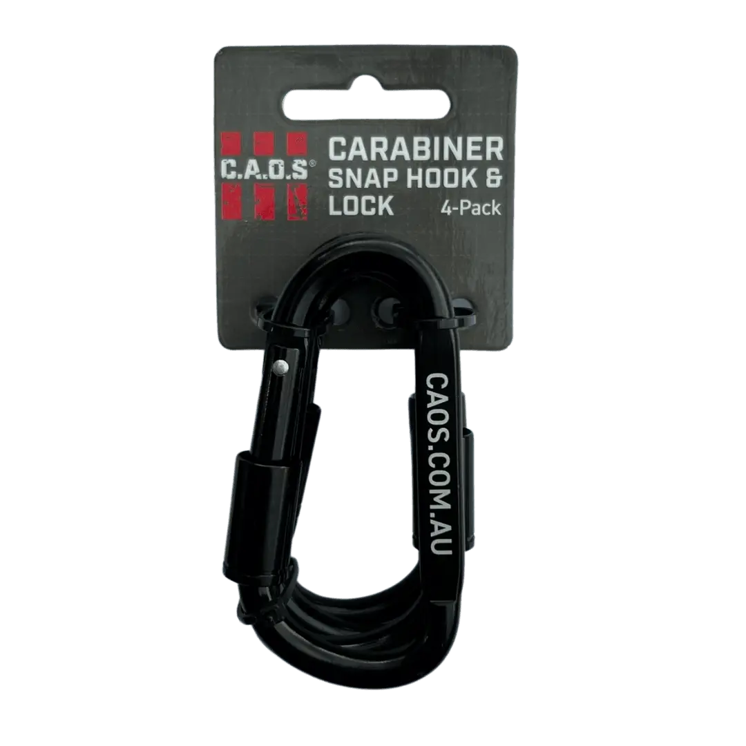 CAOS 4Pk Carabiner Snap Hook & Lock - Image 9