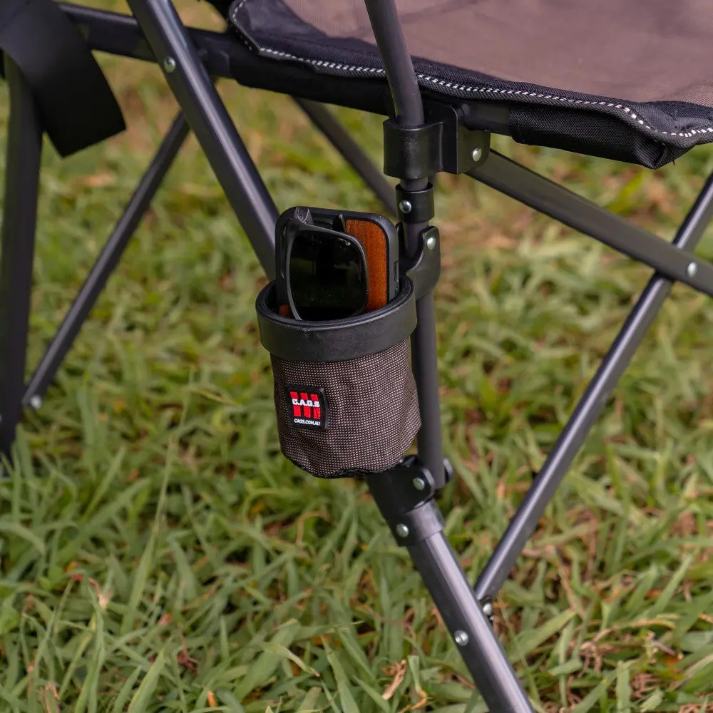 CAOS Folding Camp Chair - Brown & Black - Image 3