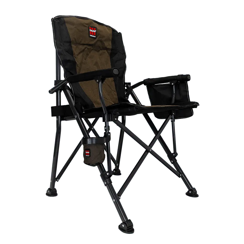 CAOS Folding Camp Chair - Brown & Black - Image 6