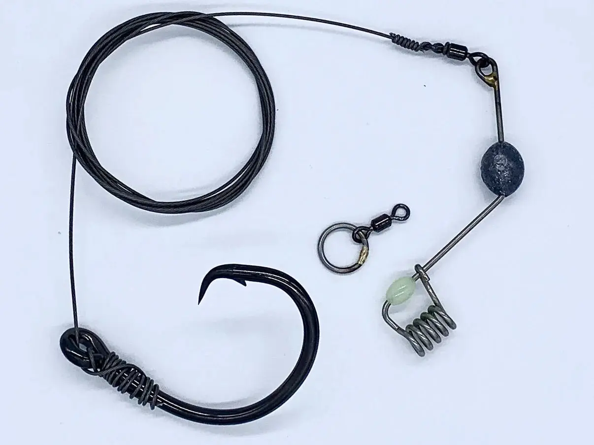 KFA pro-tied sliding drone trace - 250lb sliding trace with 14/0 circle hook - Image 2