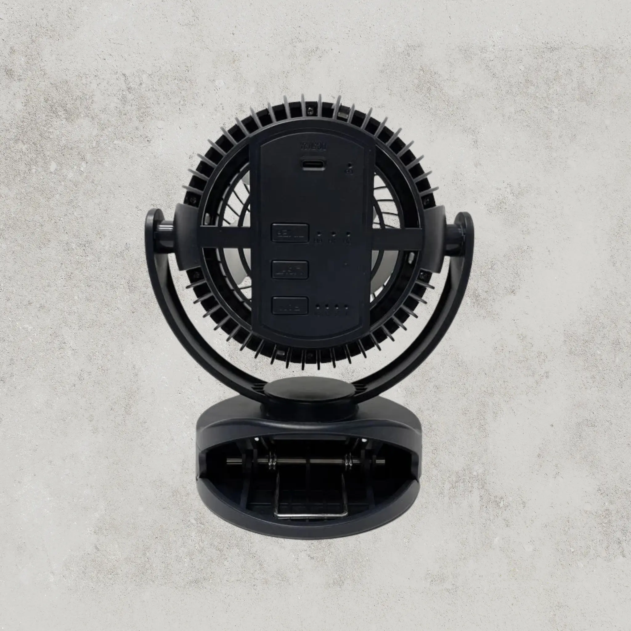 KickAss Portable 5V Clip Fan with White LED Light - Image 5
