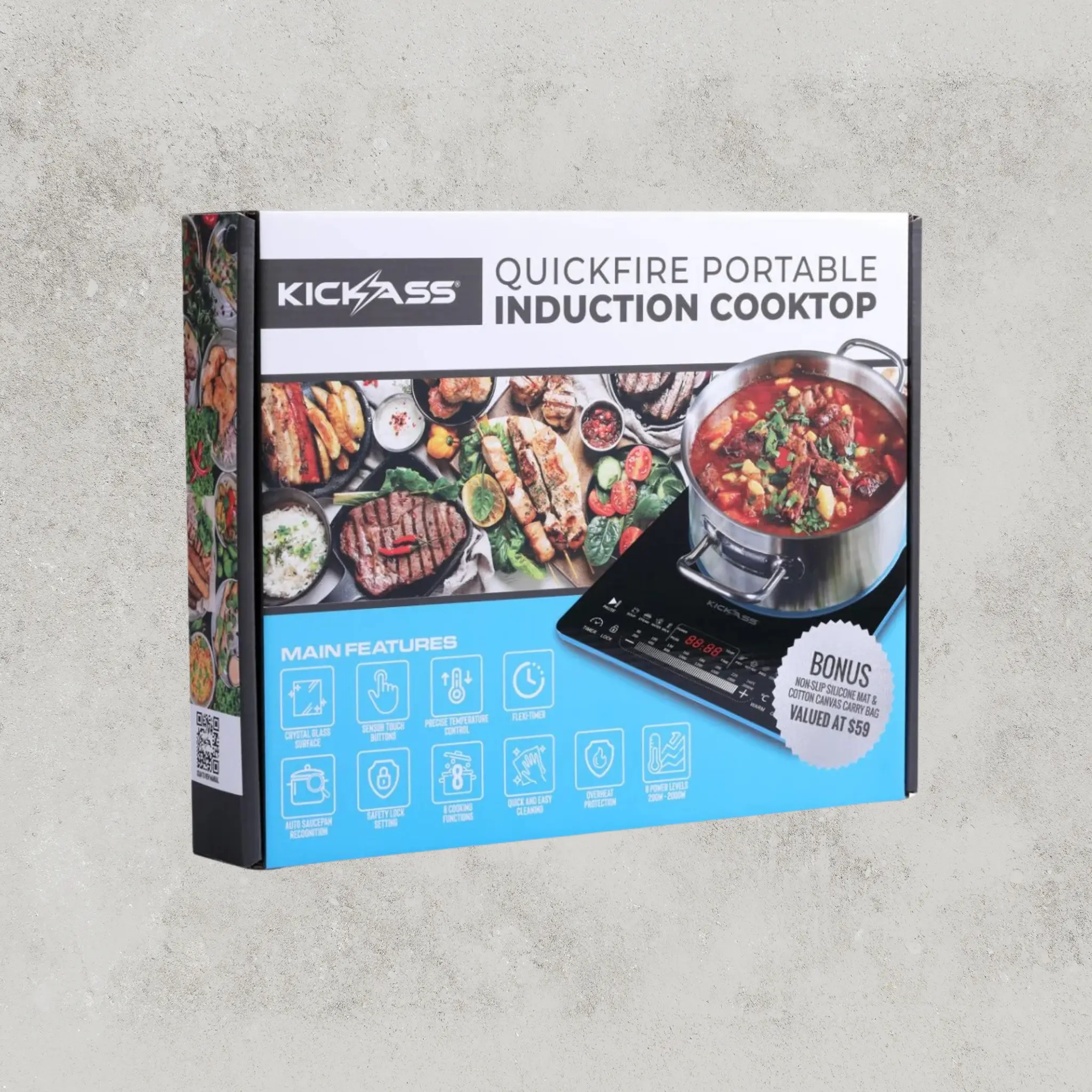 KickAss QuickFire Portable Induction Cooktop - Image 4