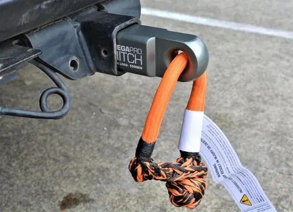 MegaPro 5000kg 50mm tow bar mounted soft shackle compatible recovery hitch - Image 7