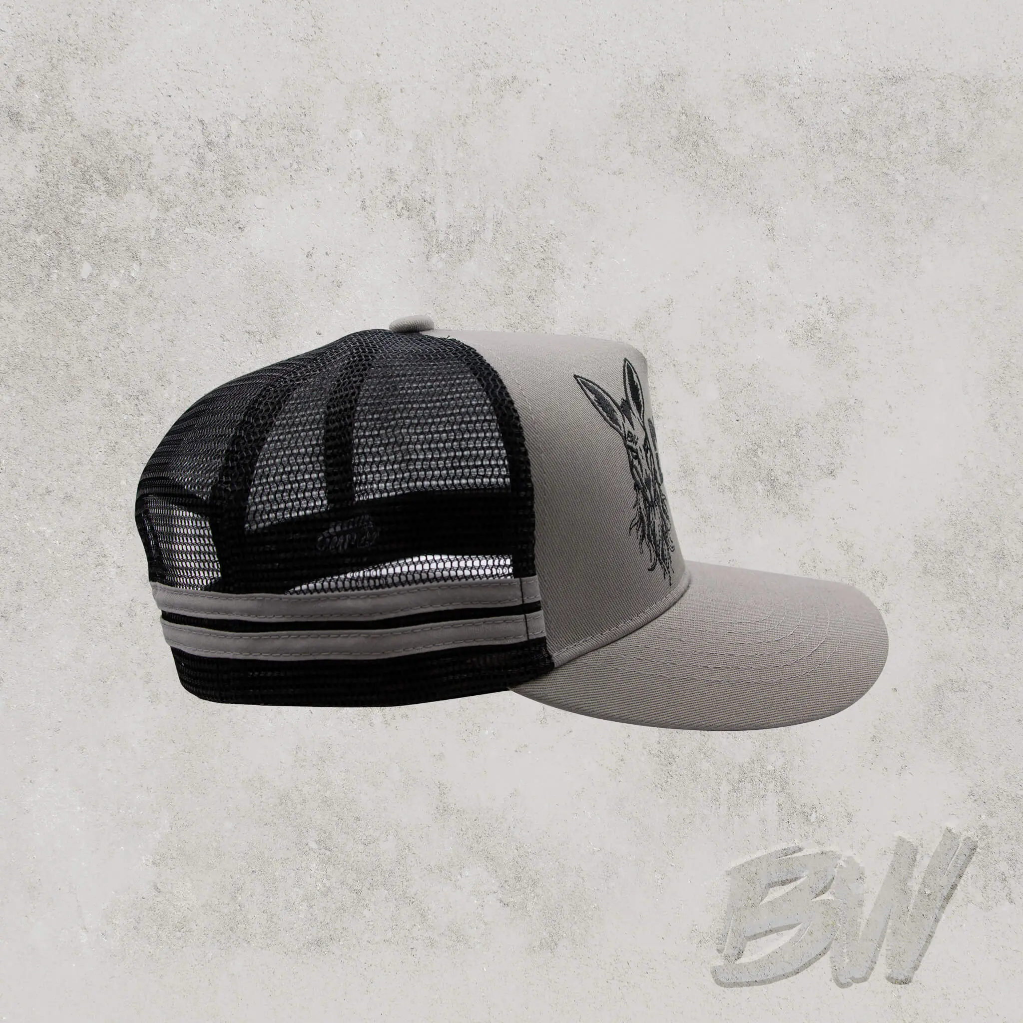 No Lanes Angry Kangaroo Trucker Mesh Cap - Image 4
