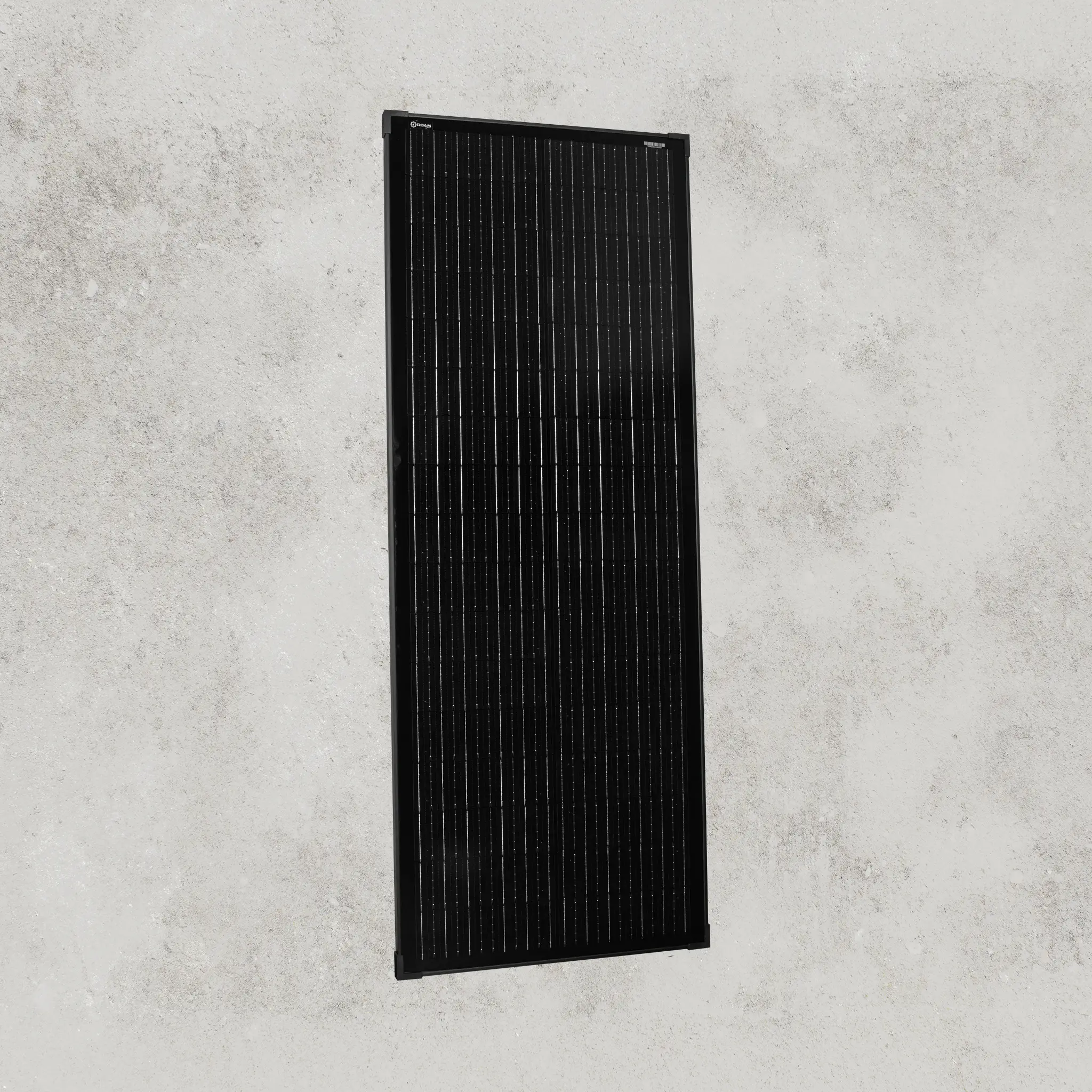 100W 12V Slimline Black Glass Solar Panel (20mm Frame) - Image 2