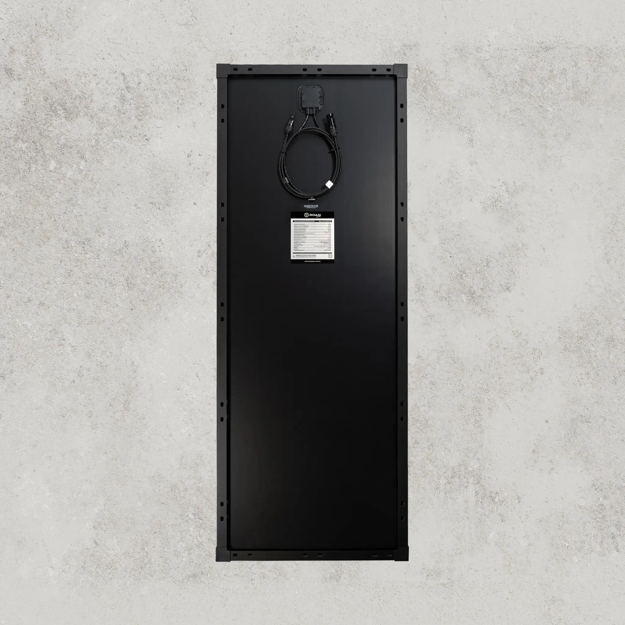 100W 12V Slimline Black Glass Solar Panel (20mm Frame) - Image 3