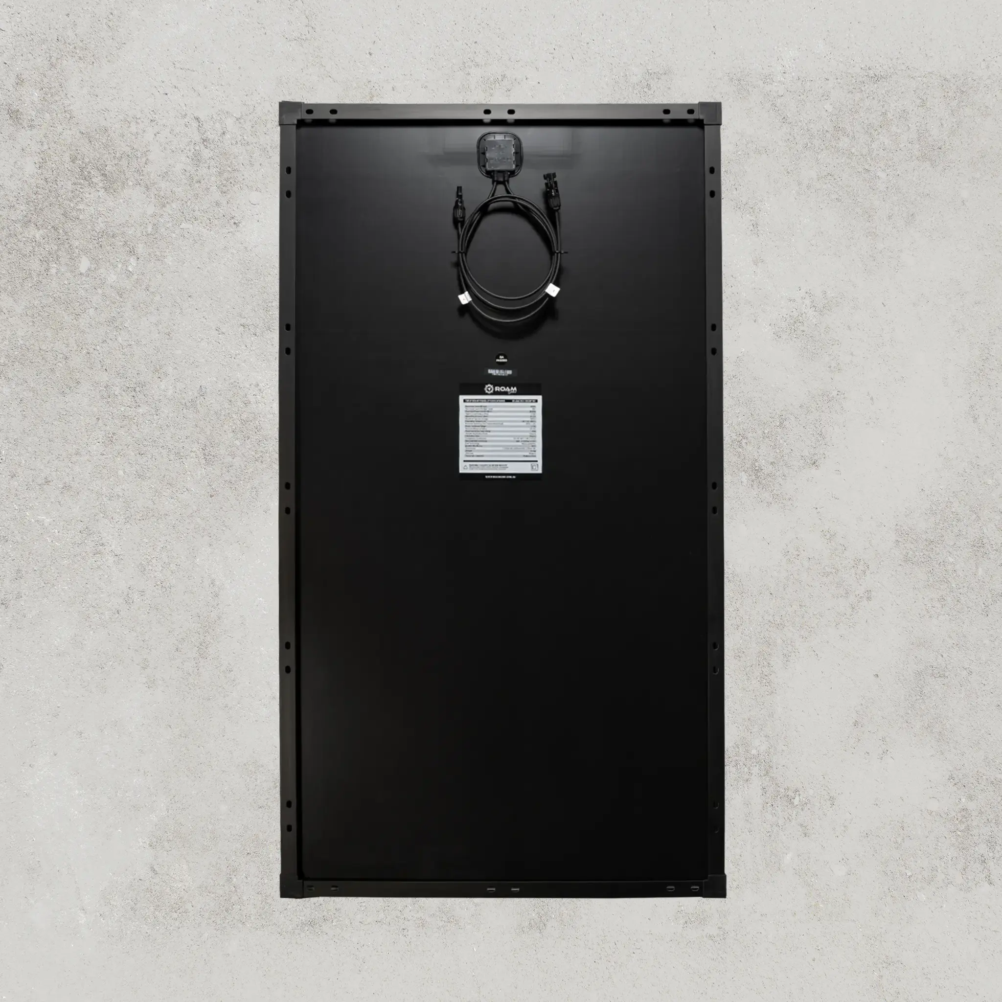 160W 12V Slimline Black Glass Solar Panel (20mm Frame) - Image 2