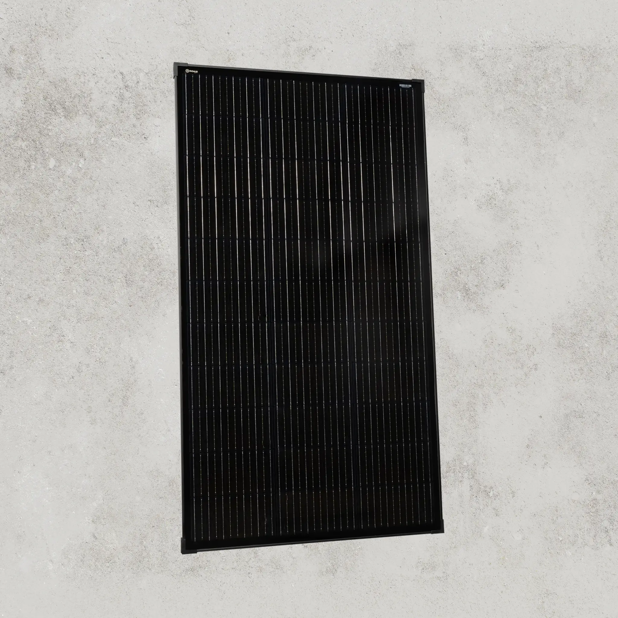 160W 12V Slimline Black Glass Solar Panel (20mm Frame) - Image 3