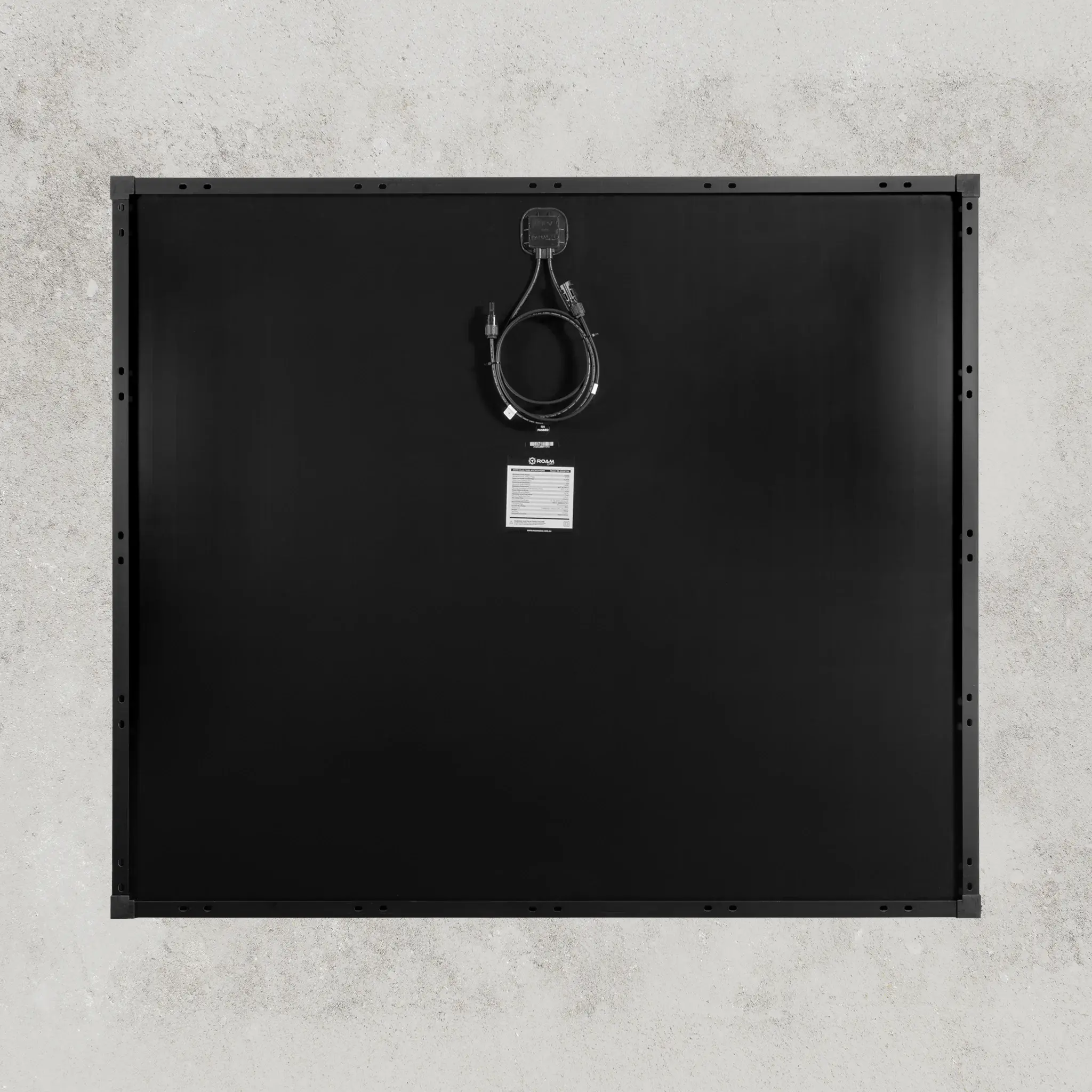 250W 12V Slimline Black Glass Solar Panel (20mm Frame) - Image 2