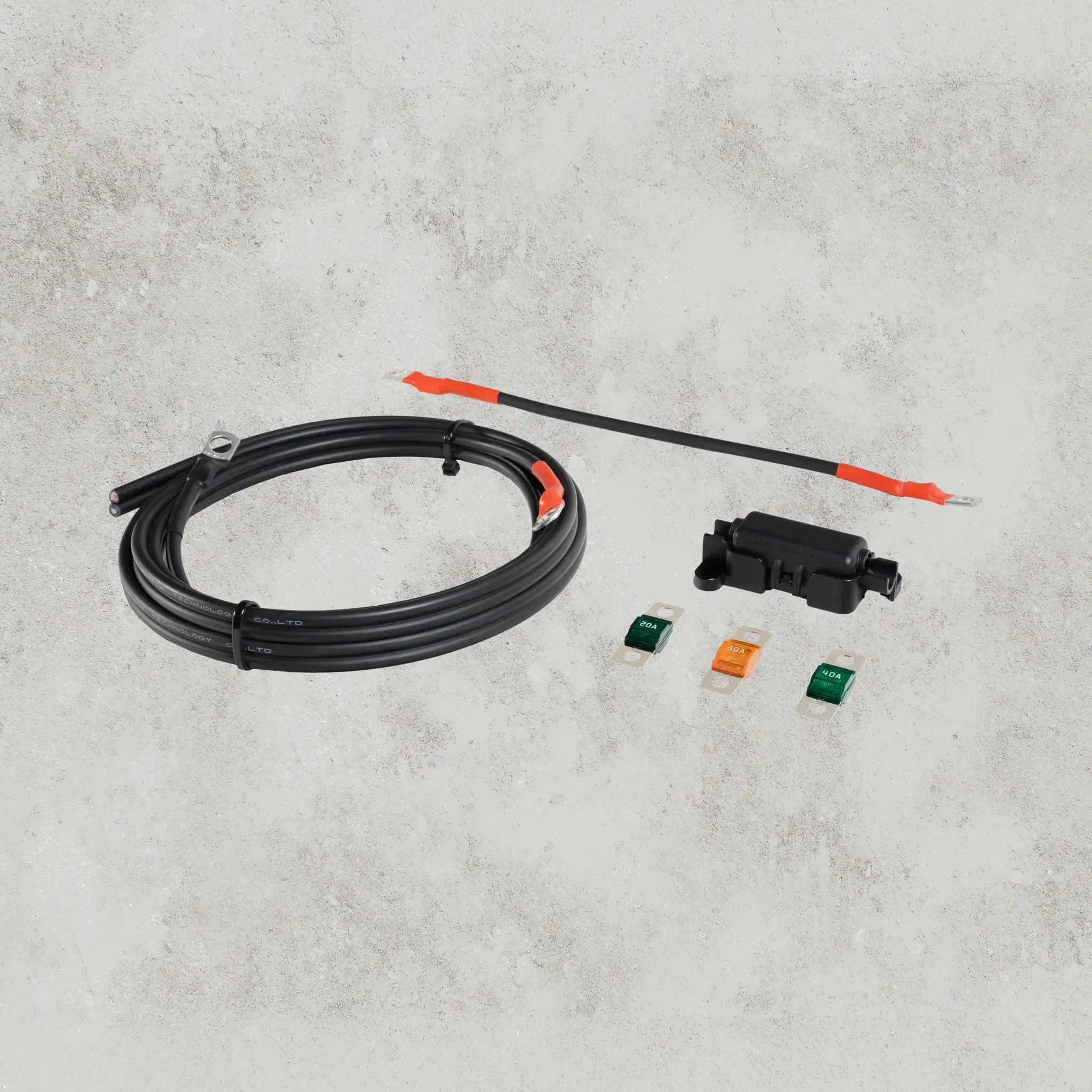 2m Fused Lead with In-line Midi Fuse Holder and 20A, 30A & 40A Midi Fuses - Image 2