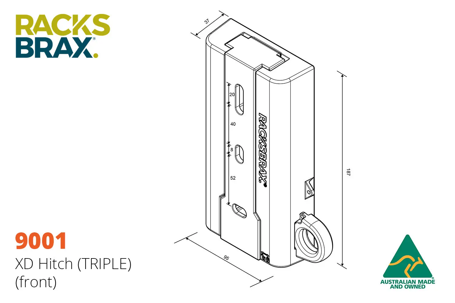 RACKSBRAX XD HITCH includes XD MULTI-AWN ADAPTOR - Image 15